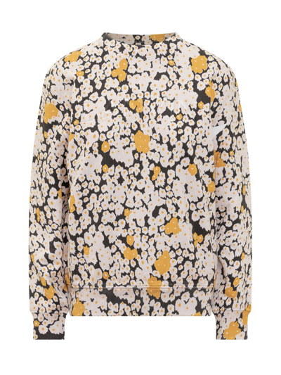 Lanvin Daisy Bouquets Sweatshirt In White