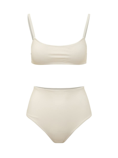 Lido High Waisted Bikini In White