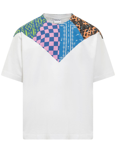 Marcelo Burlon County Of Milan Mix&match Printed T-shirt In White