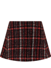 Marni Speckled Wool Blend Tweed Mini Skirt In Black