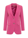 Michael Michael Kors Michael Kors Single-breasted Two-button Blazer In Pink