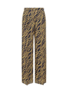 Michael Michael Kors Mid-rise Wide-leg Trousers In Blue