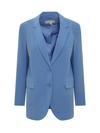 Michael Michael Kors Notched-lapels Single-breasted Blazer In Blue