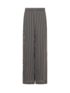 Michael Michael Kors Women's Vintage Stripe Straight-leg Pants In Black