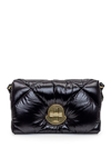 Moncler Puf Logo-engraved Crossbody Bag In Black
