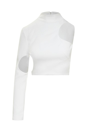 Monot Circle Cut-out Top In White