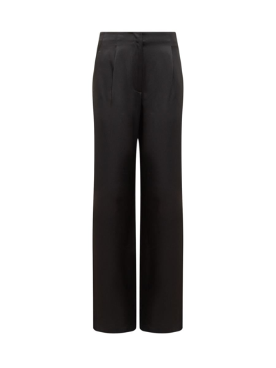 Msgm Tailored Straight-leg Trousers In Black