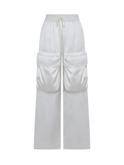 Off-white Duchesse Cargo Trousers In Bianco