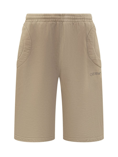 Off-white Laundry Sweatshorts In Beige