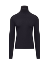 Off-white Turtleneck Sweater In Blue