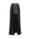 PETER DO PETER DO PLEATED BELTED SKIRT