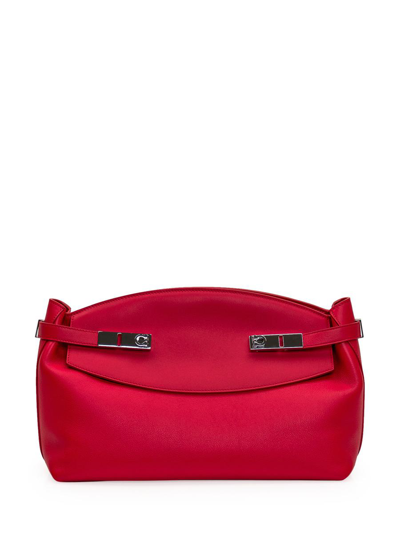 Ferragamo Pouch Hug Bag In Red