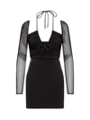 Self-portrait Self Portrait Cut Out Mini Dress In Black