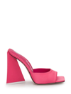 Attico Devon Sandals With Square Head And High Heels In Pink
