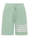 Thom Browne Shorts Mit Streifen In Green