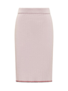 Thom Browne Skirt With Logo In Pink