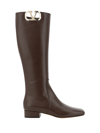 Valentino Low-heeled Zippered Boots