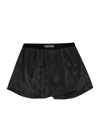 Tom Ford Silk Satin Boxer Briefs In Black