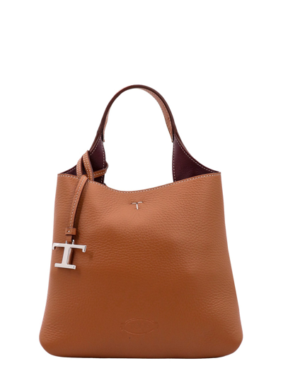 Tod's Leather Handbag With Removable T-timeless Hang-tag