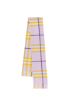 Burberry Check Pattern Cashmere Scarf