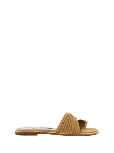 Manolo Blahnik Sandals In Brown