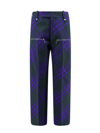 Burberry Check-pattern Wool Trousers