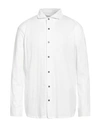 Heritage Man Shirt White Size 46 Cotton, Elastane