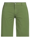 Grey Daniele Alessandrini Man Shorts & Bermuda Shorts Green Size 34 Cotton, Elastane