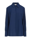 Kate By Laltramoda Woman Shirt Navy Blue Size 10 Polyester