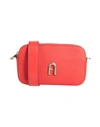 FURLA FURLA FURLA PRIMULA MINI CROSSBODY WOMAN CROSS-BODY BAG RED SIZE - CALFSKIN