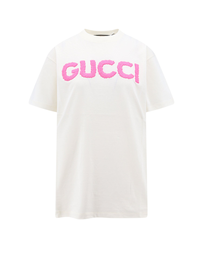 Gucci Oversized Cotton Jersey T-shirt In White
