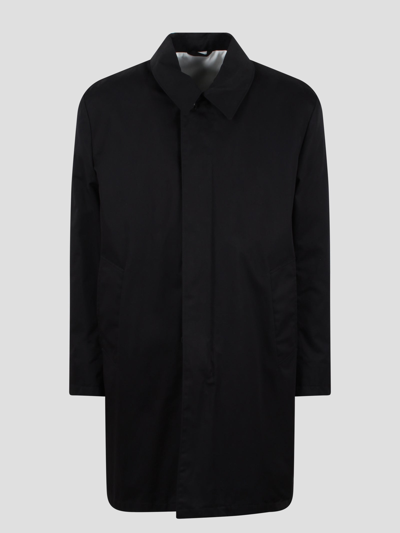 Acne Studios Quilted Trench Coat In Black