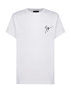 Giuseppe Zanotti Signature Embro Cotton Jersey T-shirt In Owen Bianco