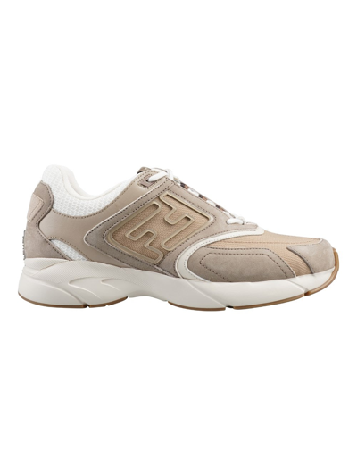 Fendi Men Sneakers In Cream