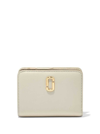 MARC JACOBS 'THE J MARC MINI' IVORY WHITE WALLET WITH LOGO DETAIL IN LEATHER WOMAN