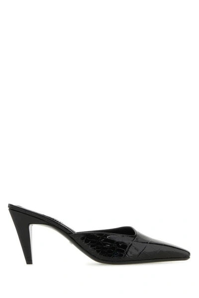 Gucci Woman Black Leather Pumps