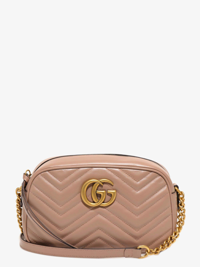Gucci Gg Marmont Shoulder Bag In Pink