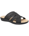 Easy Street Coho Lasercut Slide Sandal In Black