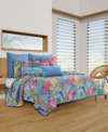 J BY J QUEEN HANALEI TROPICAL 3-PC QUILT SET, KING/CALIFORNIA KING