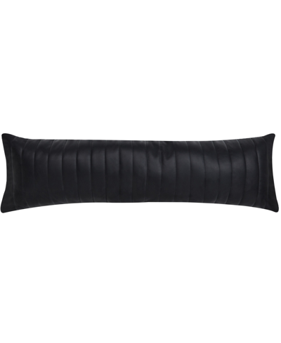 Oscar Oliver Varick Lumbar Decorative Pillow,14" X 46" In Black
