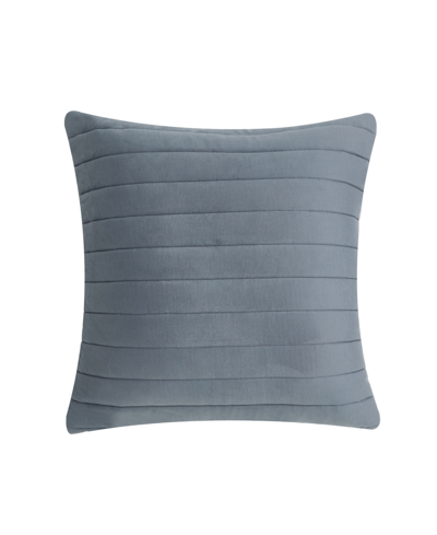 Oscar Oliver Valencia Quilted Decorative Pillow, 20" X 20" In Steel Blue
