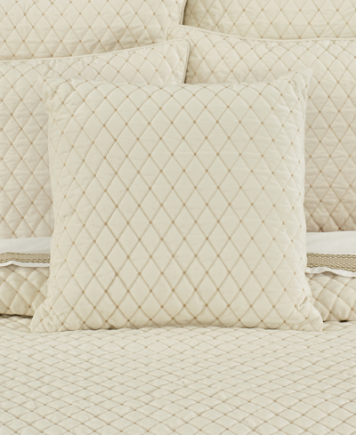 J Queen New York Grandeur Decorative Pillow, 20" X 20" In Winter White