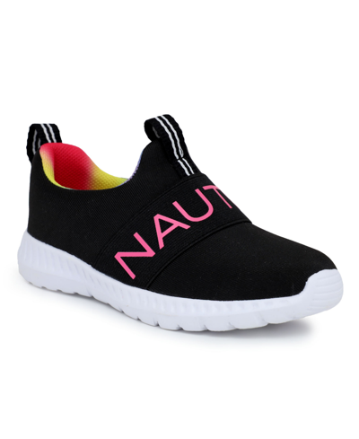 Nautica Kids' Toddler Girls Mattoon Athletic Sneakers In Black Tie Dye
