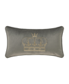 J QUEEN NEW YORK TOWNSEND CROWN BOUDOIR DECORATIVE PILLOW, 15" X 20"