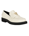 GUESS WOMEN'S SHATHA LOGO HARDWARE SLIP-ON ALMOND TOE LOAFERS