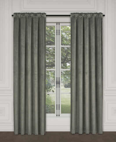 J Queen New York Townsend 96" Window Panel In Charcoal