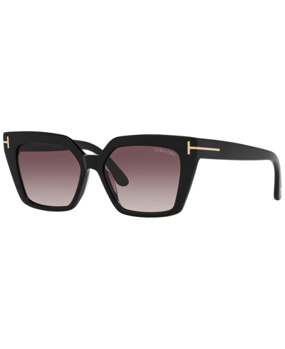 Tom Ford Women's Winona Sunglasses, Mirror Tr001637 In Black