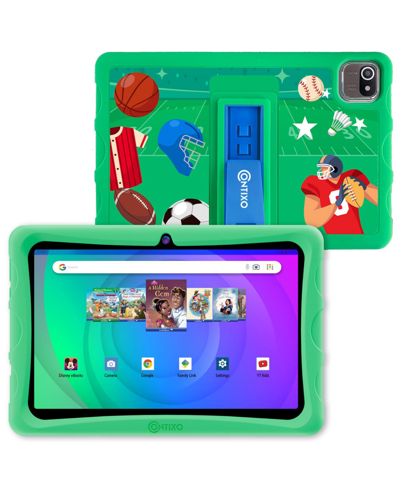Contixo K103a Kids Tablet 80 Disney E-books Hd 10" 64gb, 4gb Ram, Octa-core 2.0ghz Cpu Android Tablets, Dual In Green