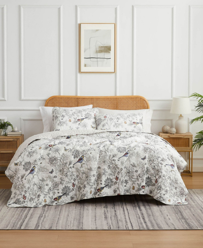 Southshore Fine Linens Bayberry Oversized 3 Piece Quilt Set, Full/queen In Off-white