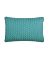 J BY J QUEEN CAYMAN QUILTED DECORATIVE PILLOW, 12" X 40"